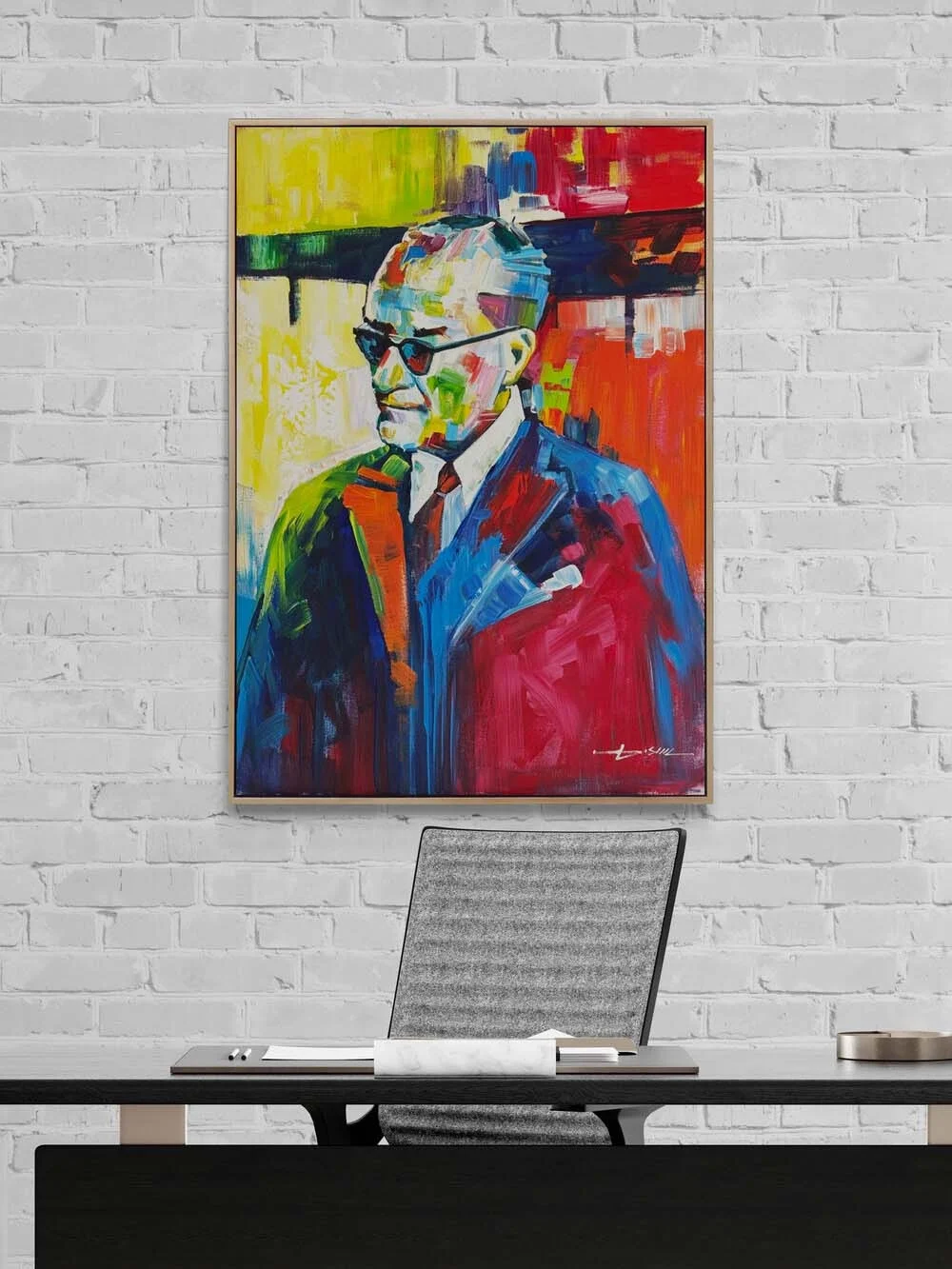 Modernite Atatürk Yağlı Boya Tablosu