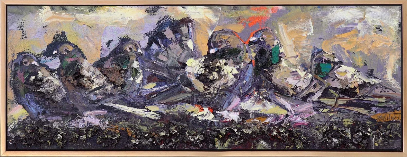 Muhabbet Vakti Yağlı Boya Tablosu