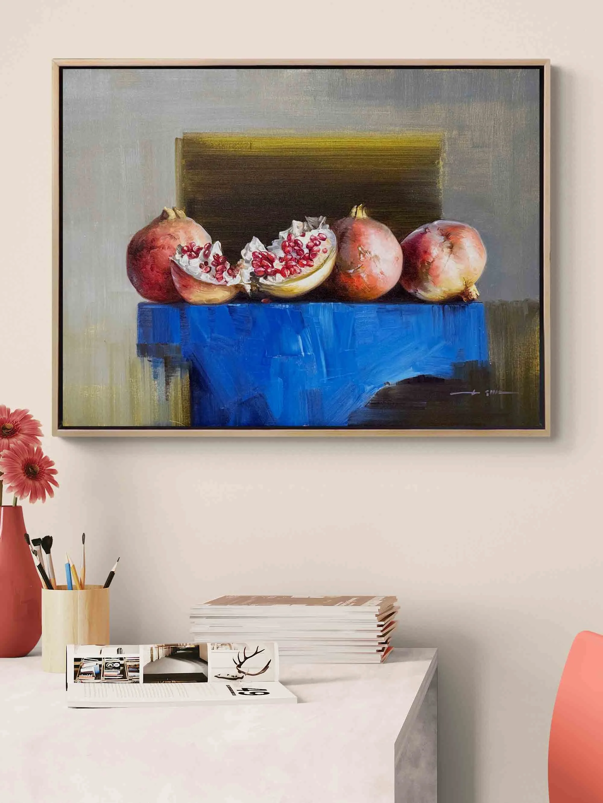 Pomegranate Season Oil Painting