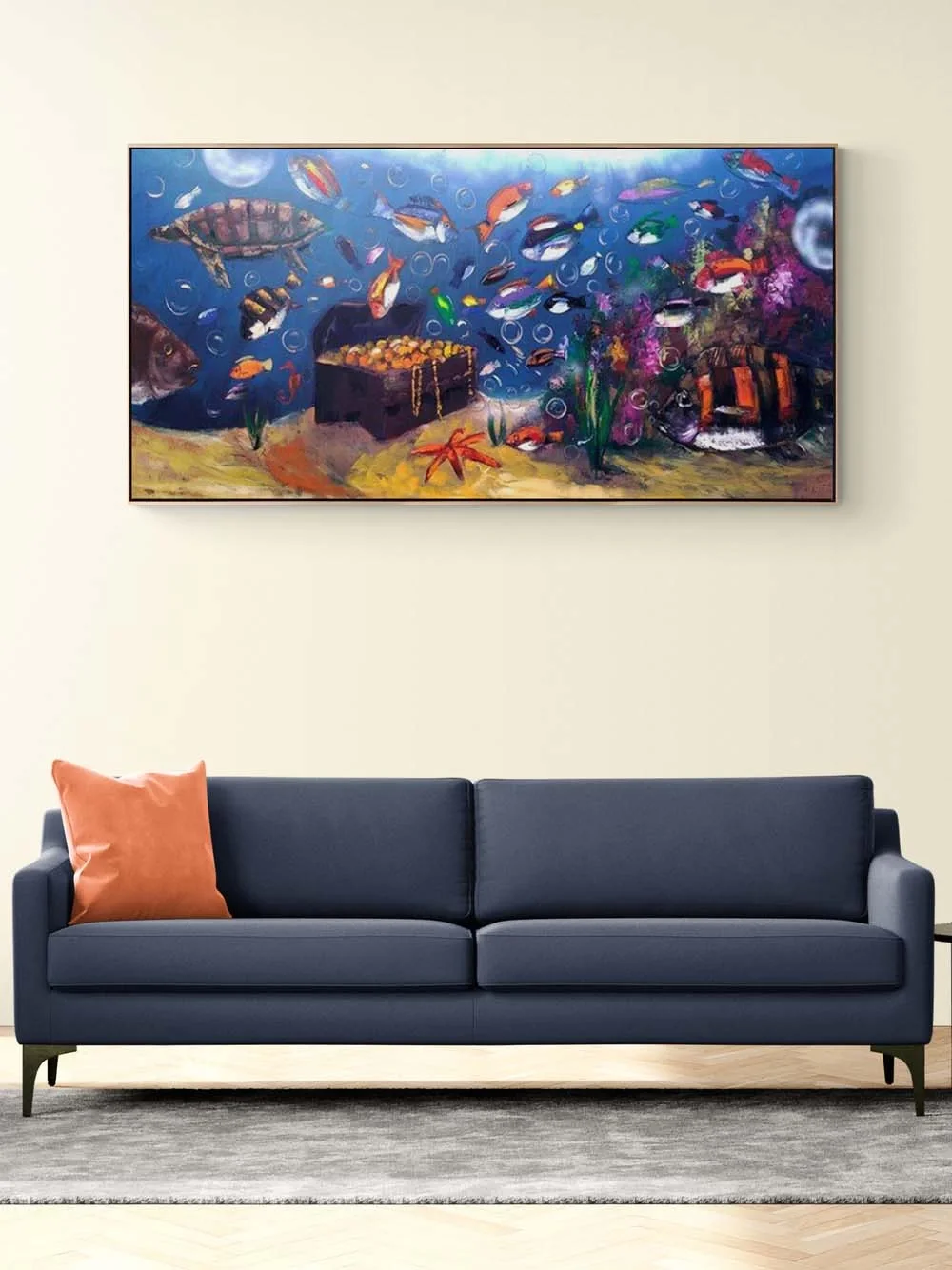 Okyanusun Zenginliği Yağlı Boya Tablosu