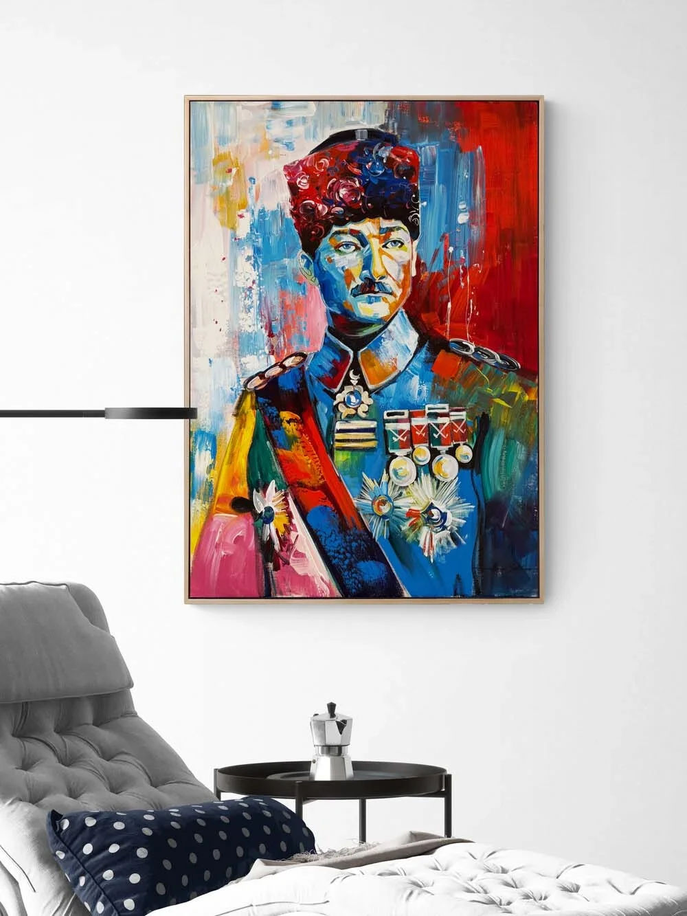 Renklerde Mustafa Kemal Yağlı Boya Tablosu