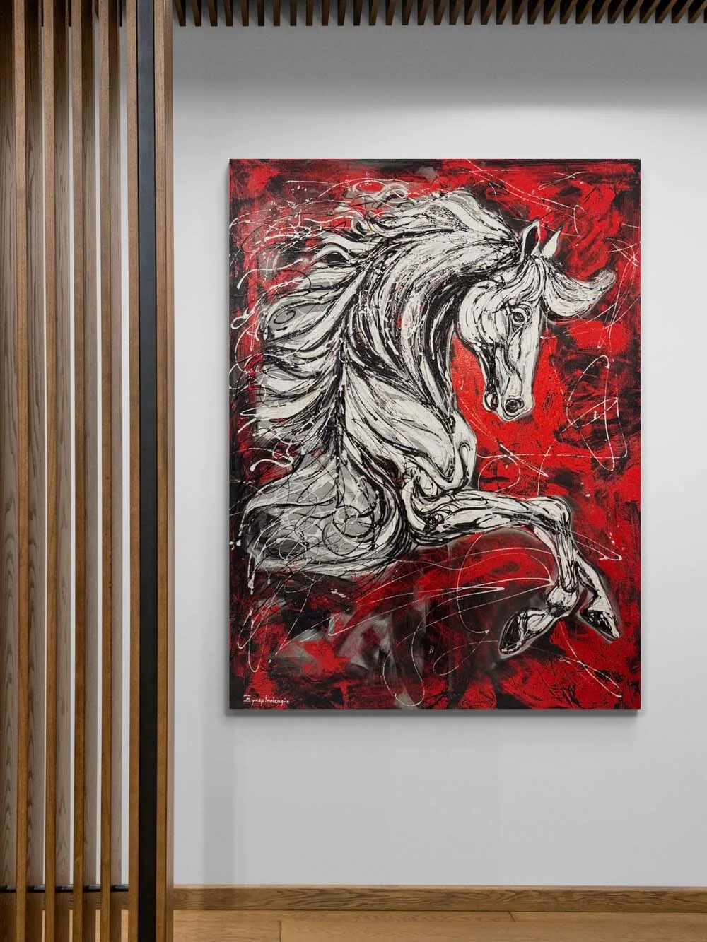 Rüzgarın Atı Yağlı Boya Tablosu