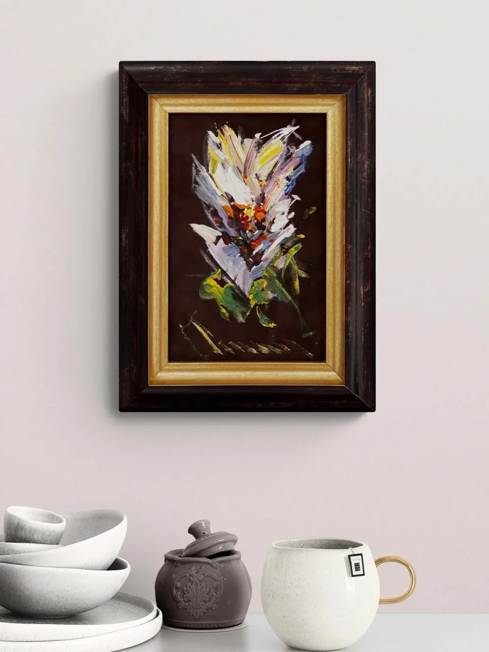 Serbest Buket Yağlı Boya Tablosu