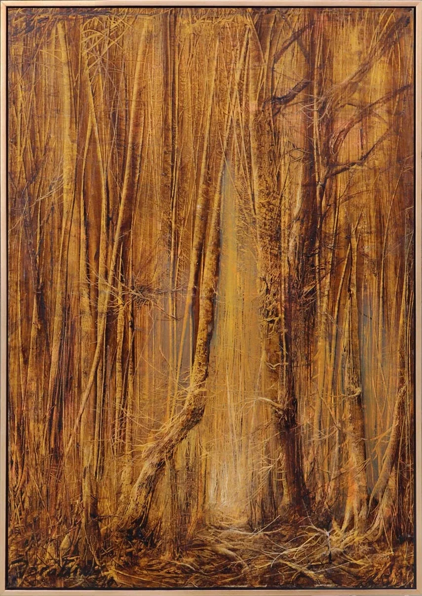 Sonbaharın Yorgun Dansı Yağlı Boya Tablosu