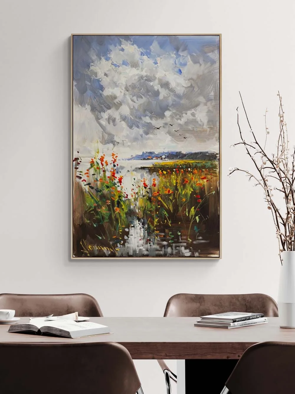 Ufka Akan Bahar Yağlı Boya Tablosu