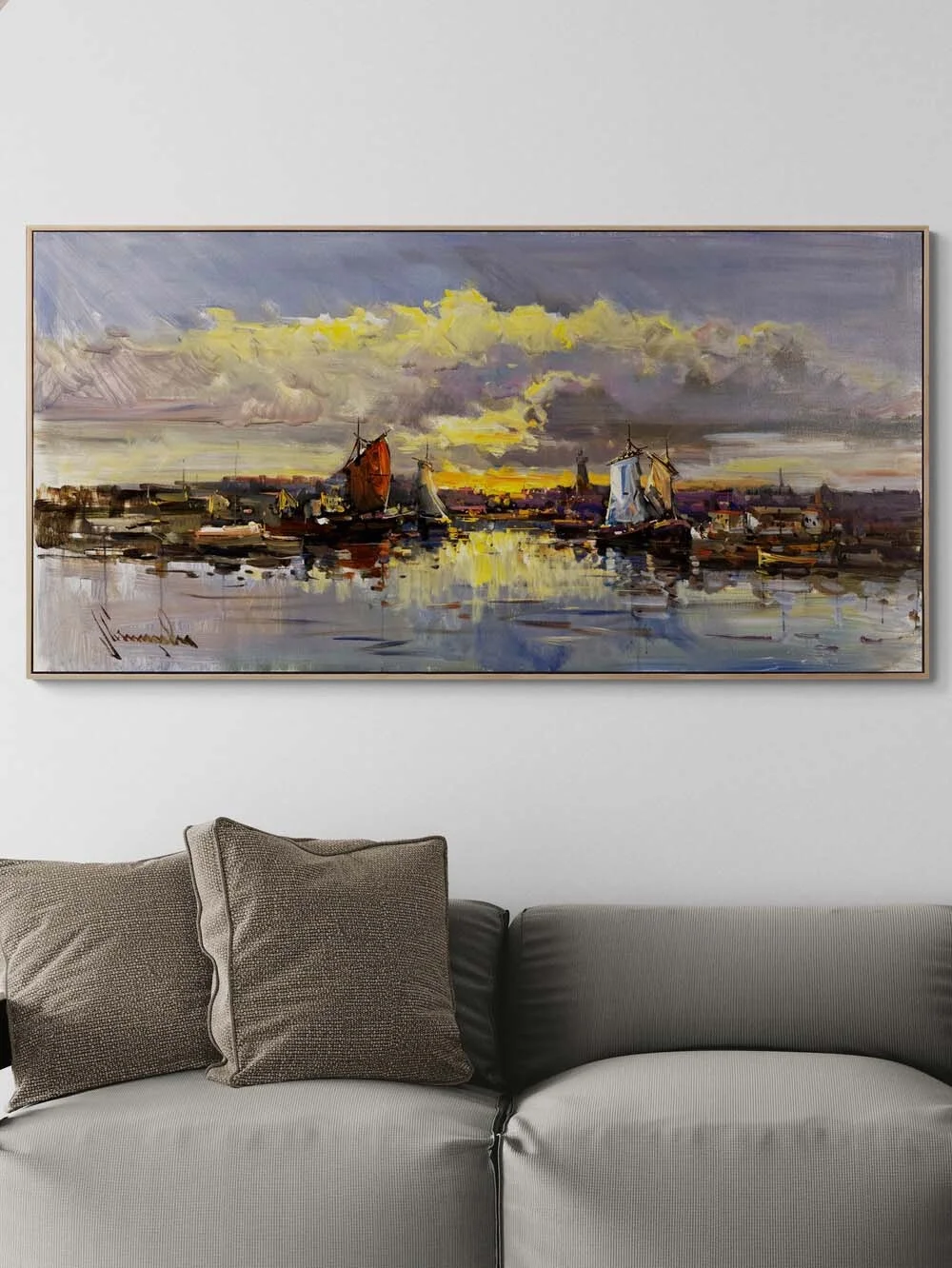 Ufka Bırakılan Düş Yağlı Boya Tablosu