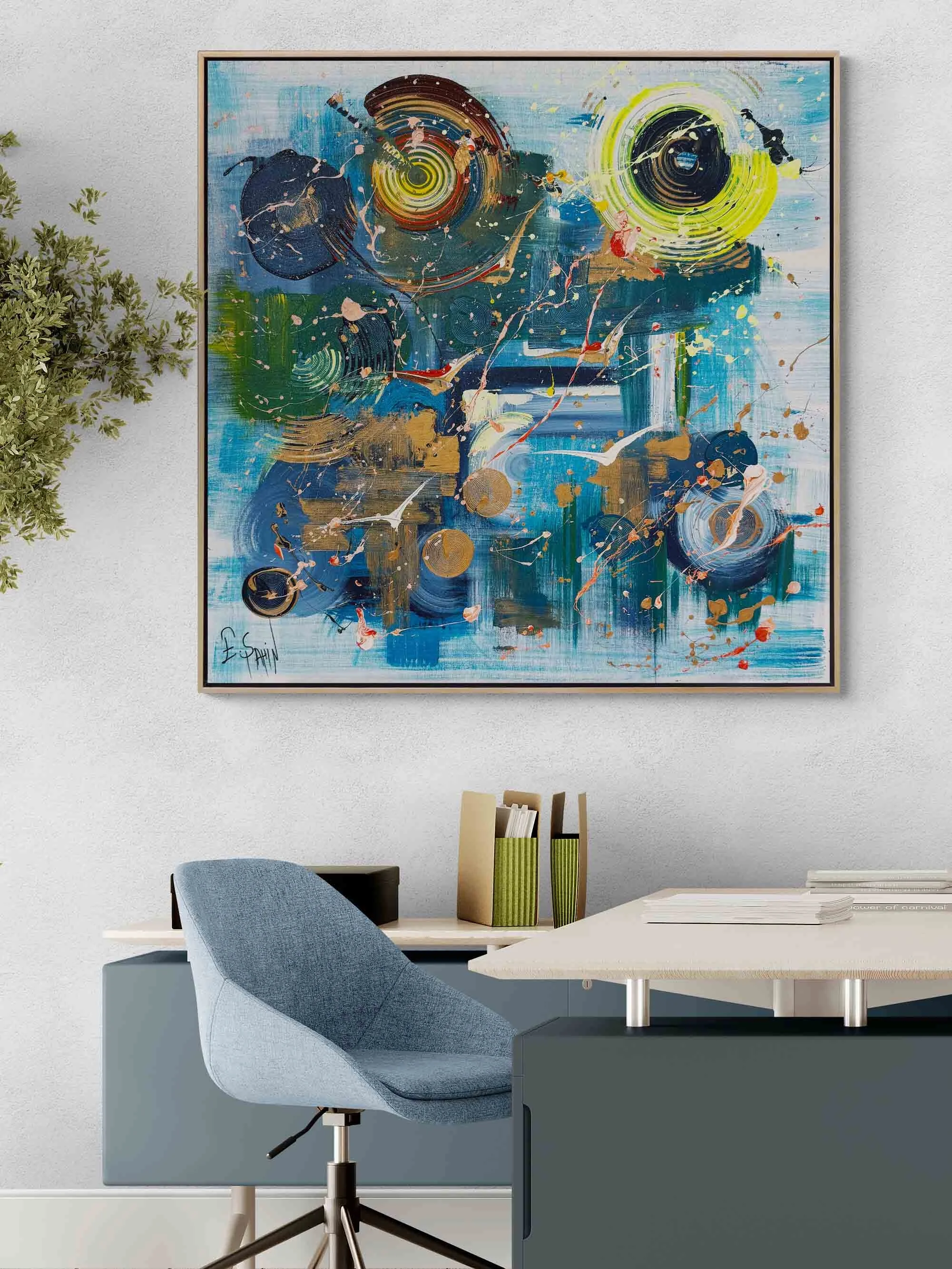 Yağmurdan Sonra Yağlı Boya Tablosu