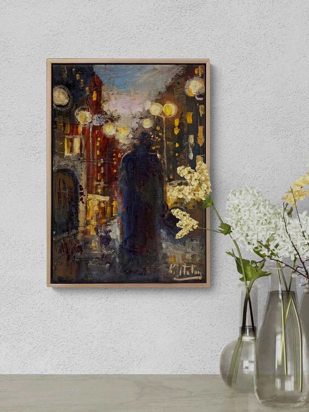 Yalnız Sokaklar Yağlı Boya Tablosu