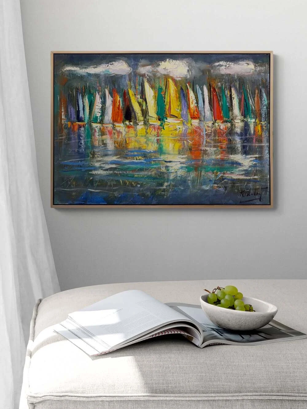 Time to Sail Oil Painting