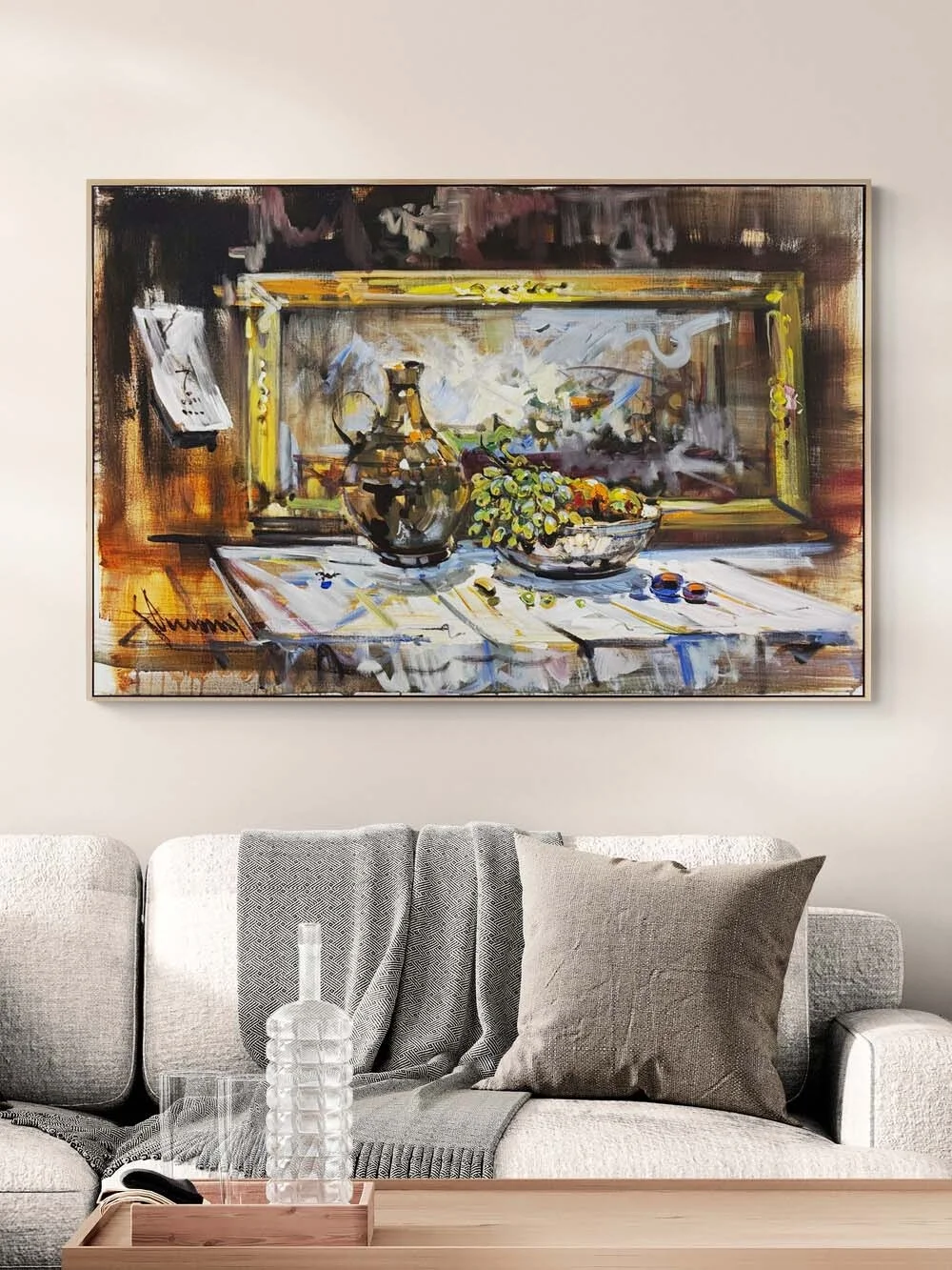 Zamanın Masası Yağlı Boya Tablosu