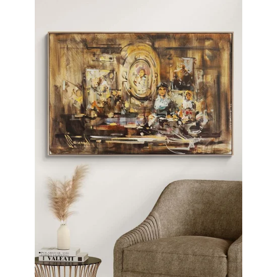 Eski Evde Bir An Yağlı Boya Tablosu