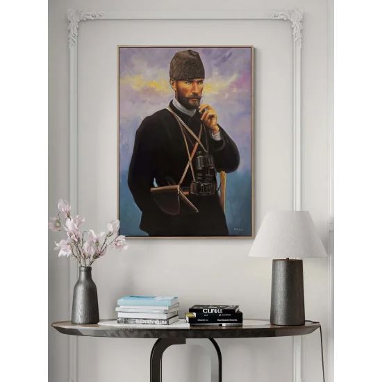 Atatürk with the Black Kalpak Oil Painting
