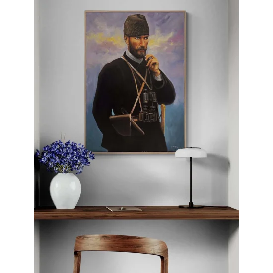Atatürk with the Black Kalpak Oil Painting