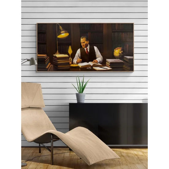 Atatürk and State Wisdom Oil Painting