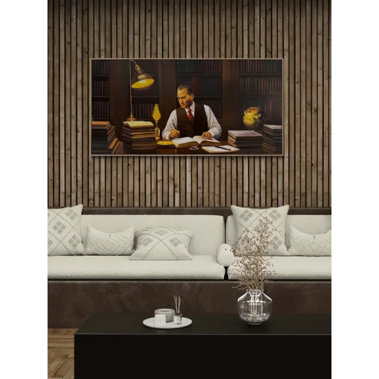 Atatürk and State Wisdom Oil Painting