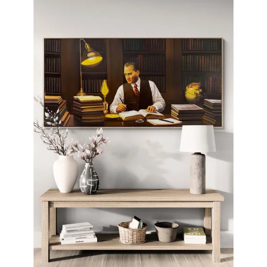 Atatürk and State Wisdom Oil Painting