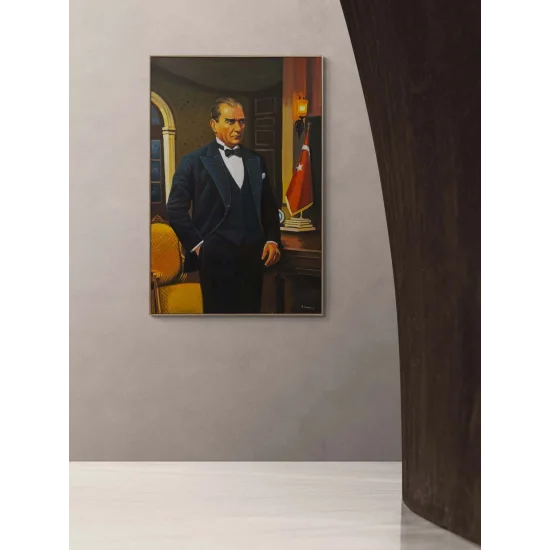 Mustafa Kemal and the Republic Oil Painting