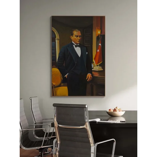 Mustafa Kemal and the Republic Oil Painting