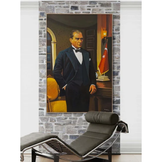Mustafa Kemal and the Republic Oil Painting