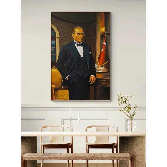 The Silence of Mustafa Kemal Oil Painting