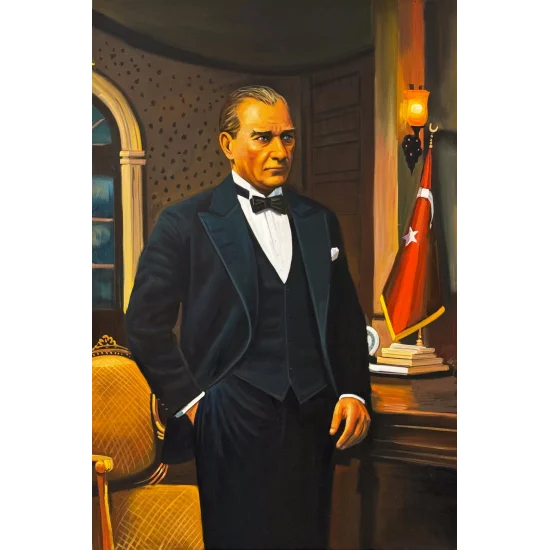 The Silence of Mustafa Kemal Oil Painting