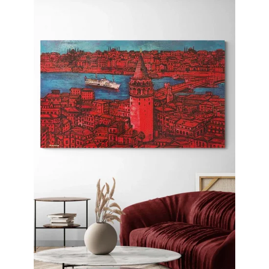 Istanbul in Colors Oil Painting