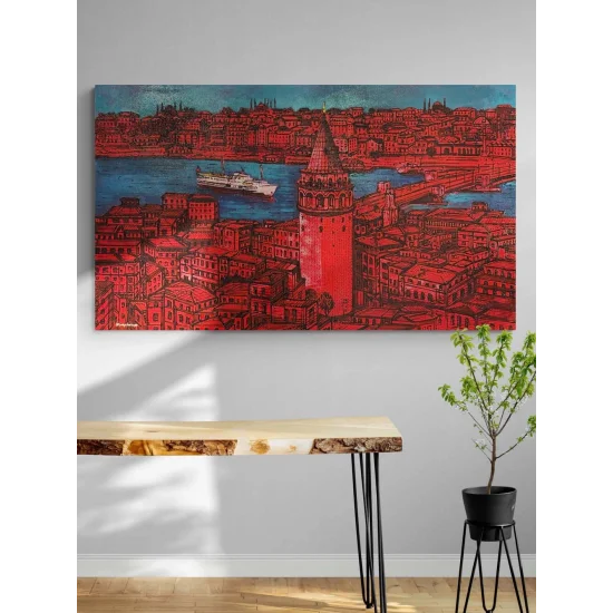 Istanbul in Colors Oil Painting