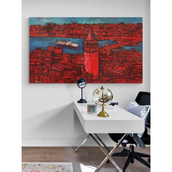 Istanbul in Colors Oil Painting