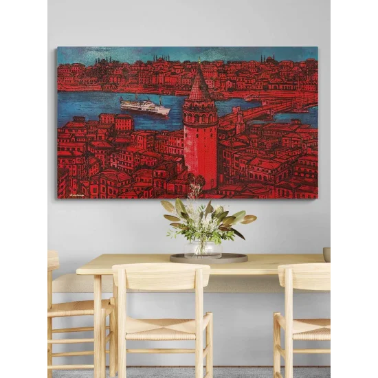 Istanbul in Colors Oil Painting