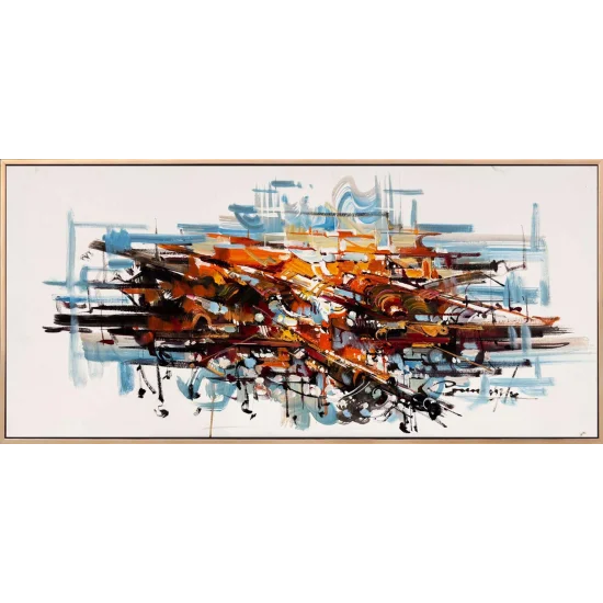 Fırça Gürültüsü Yağlı Boya Tablosu