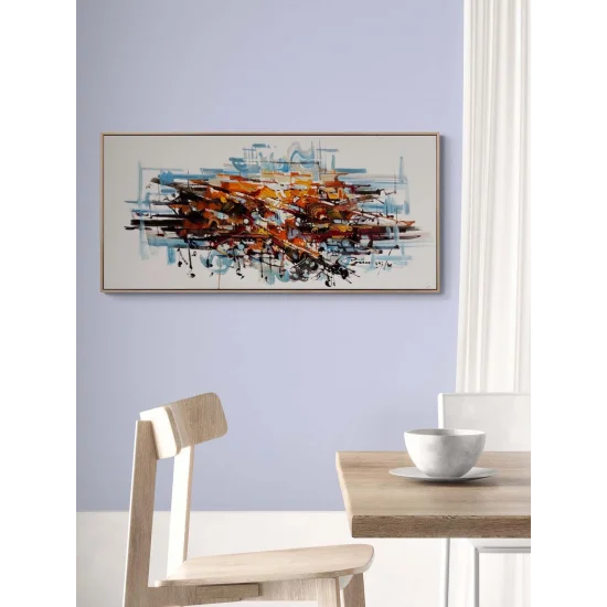 Fırça Gürültüsü Yağlı Boya Tablosu