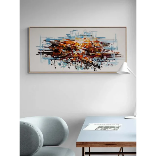 Fırça Gürültüsü Yağlı Boya Tablosu