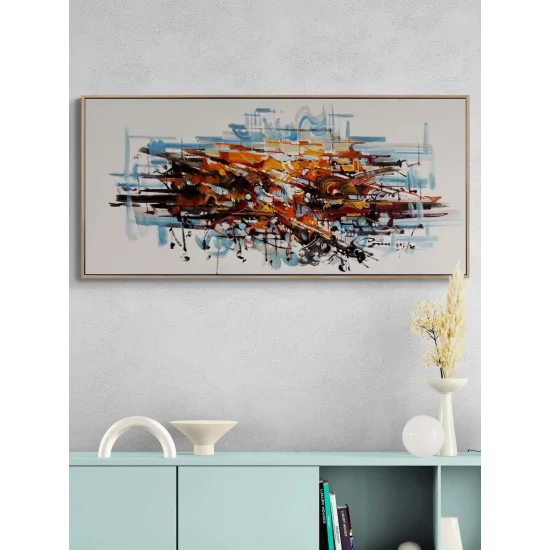 Fırça Gürültüsü Yağlı Boya Tablosu