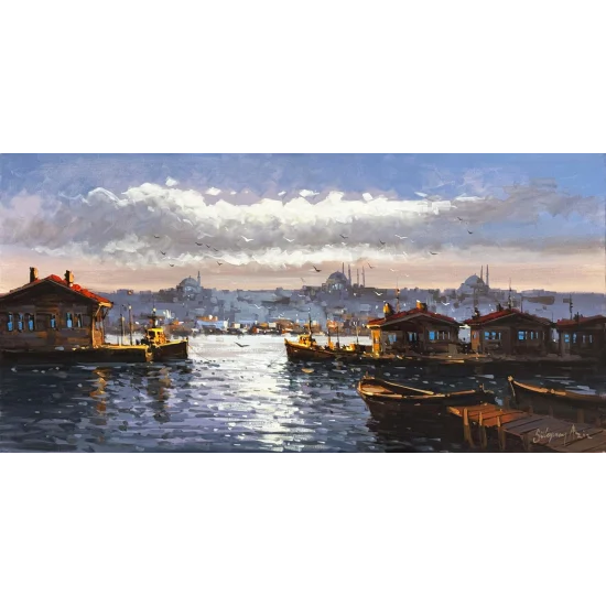 Reflections in Istanbul Oil Painting