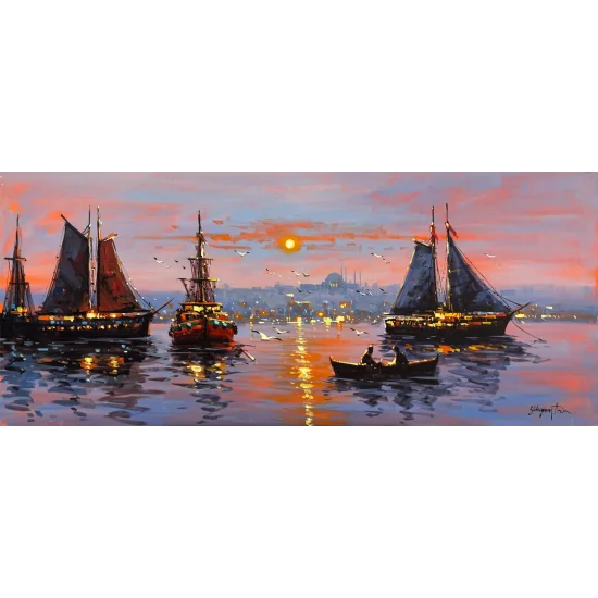 One Evening in Istanbul Oil Painting