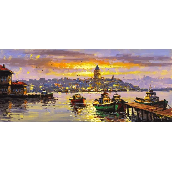 Istanbul on the Edge of Time Oil Painting