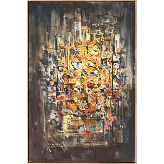 Bilinç Kırıkları Yağlı Boya Tablosu