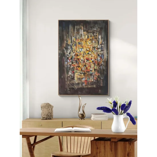 Bilinç Kırıkları Yağlı Boya Tablosu