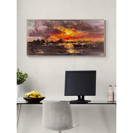 As the Sun Sets over the Golden Horn Oil Painting