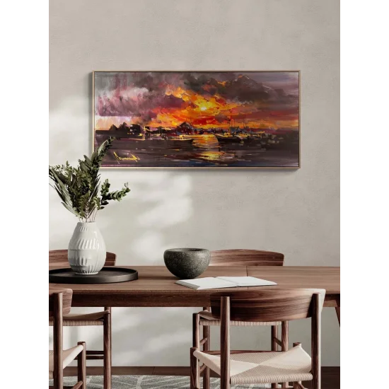 As the Sun Sets over the Golden Horn Oil Painting