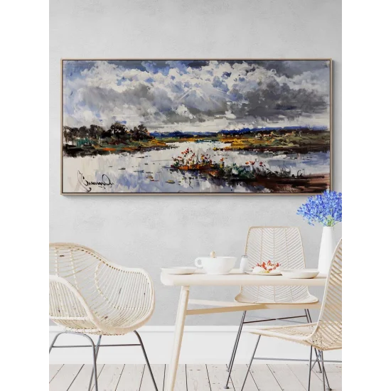 Bulutların Altında Yağlı Boya Tablosu