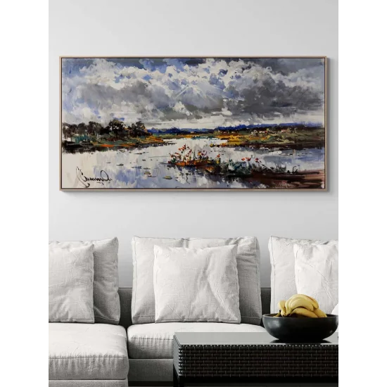 Bulutların Altında Yağlı Boya Tablosu