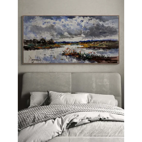 Bulutların Altında Yağlı Boya Tablosu