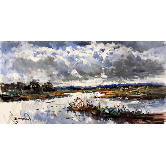 Bulutların Altında Yağlı Boya Tablosu