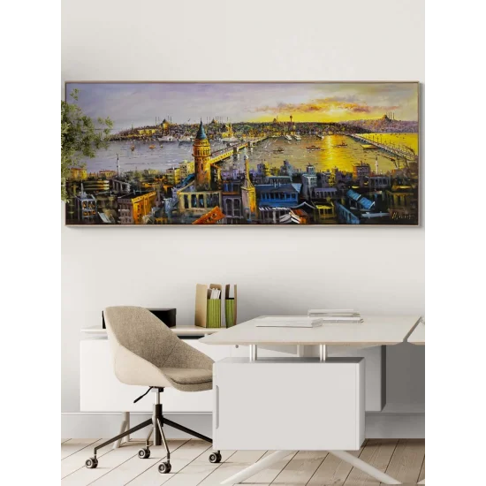 Sunset from Galata Oil Painting