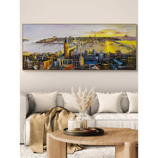 Sunset from Galata Oil Painting