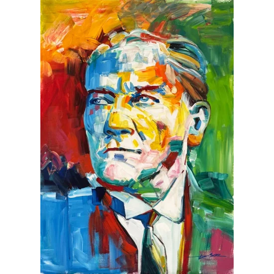 Contemporary Leader in Colors Oil Painting
