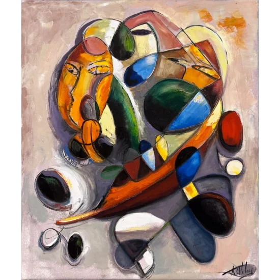 Çoklu Figür Yağlı Boya Tablosu