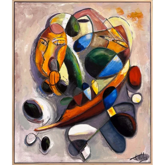 Çoklu Figür Yağlı Boya Tablosu