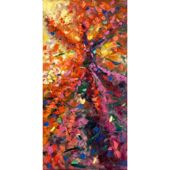 Aşkın Eşiğinde Semazen Yağlı Boya Tablosu